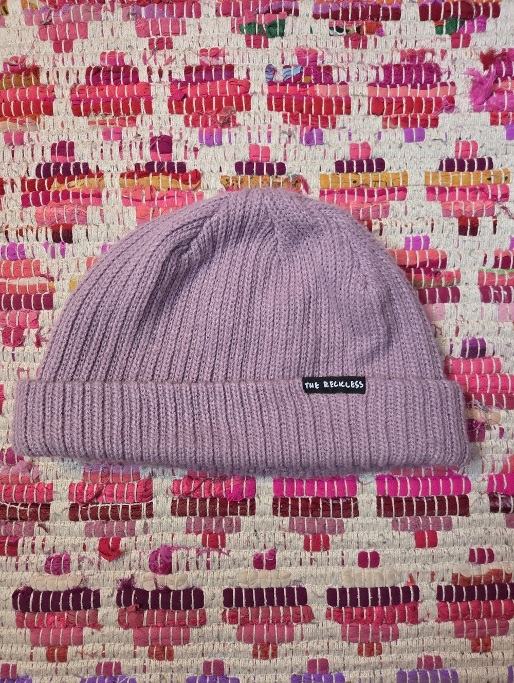 Notice The Reckless Chunky Lilac Beanie